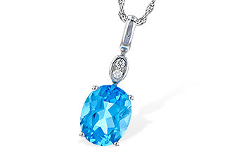A190-07999: NECK 2.84 BLUE TOPAZ 2.87 TGW (10x8MM BT)