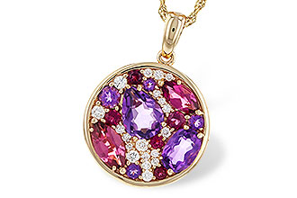 B274-61635: NECK 1.83 TW SEMI-PRECIOUS (P.TOUR, AMY) 2.00 TGW