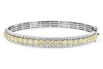 E189-12489: BANGLE 4.20 YELLOW DIAS 5.63 TW