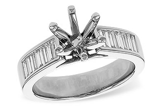 E274-55244: LDS SEMI DIA RG .50 TW BAGUETTES