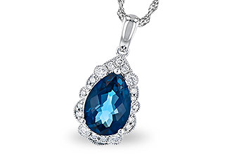 F272-79807: NECK 2.25 LONDON BLUE TOPAZ 2.40 TGW (10x7 PS)
