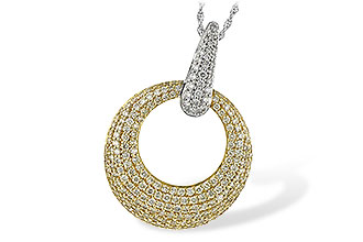 H189-12534: NECK 1.64 YELLOW DIAS 1.90 TW