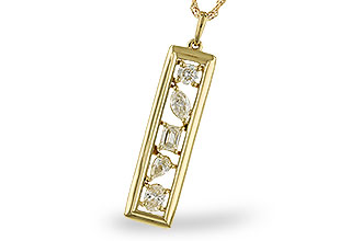 H273-72480: NECKLACE .85 TW FANCY CUT DIAMONDS