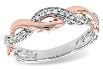 K185-48834: LDS DIA WED RG .10 TW (ROSE & WG)