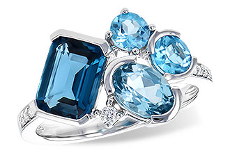K272-79771: LDS RG 3.08 BLUE TOPAZ TW 3.15 TGW