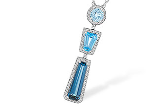 K273-66116: NECK 3.26 TW BLUE TOPAZ 3.50 TGW