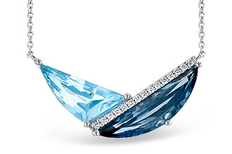 L272-76152: NECK 4.66 BLUE TOPAZ 4.75 TGW (18")