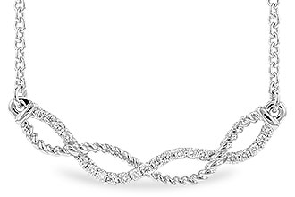 M273-65234: NECKLACE .12 TW (18")